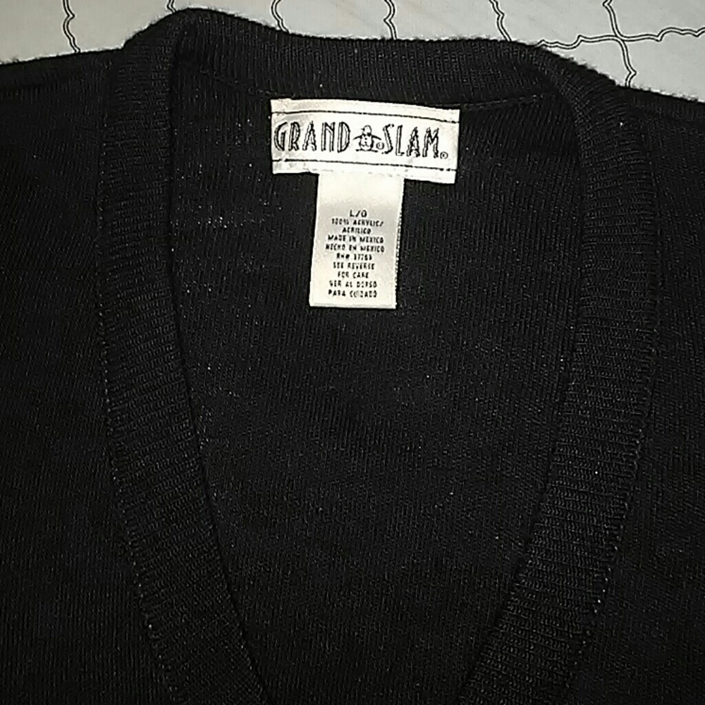 Grand slam V-neck sweater Large cardigan